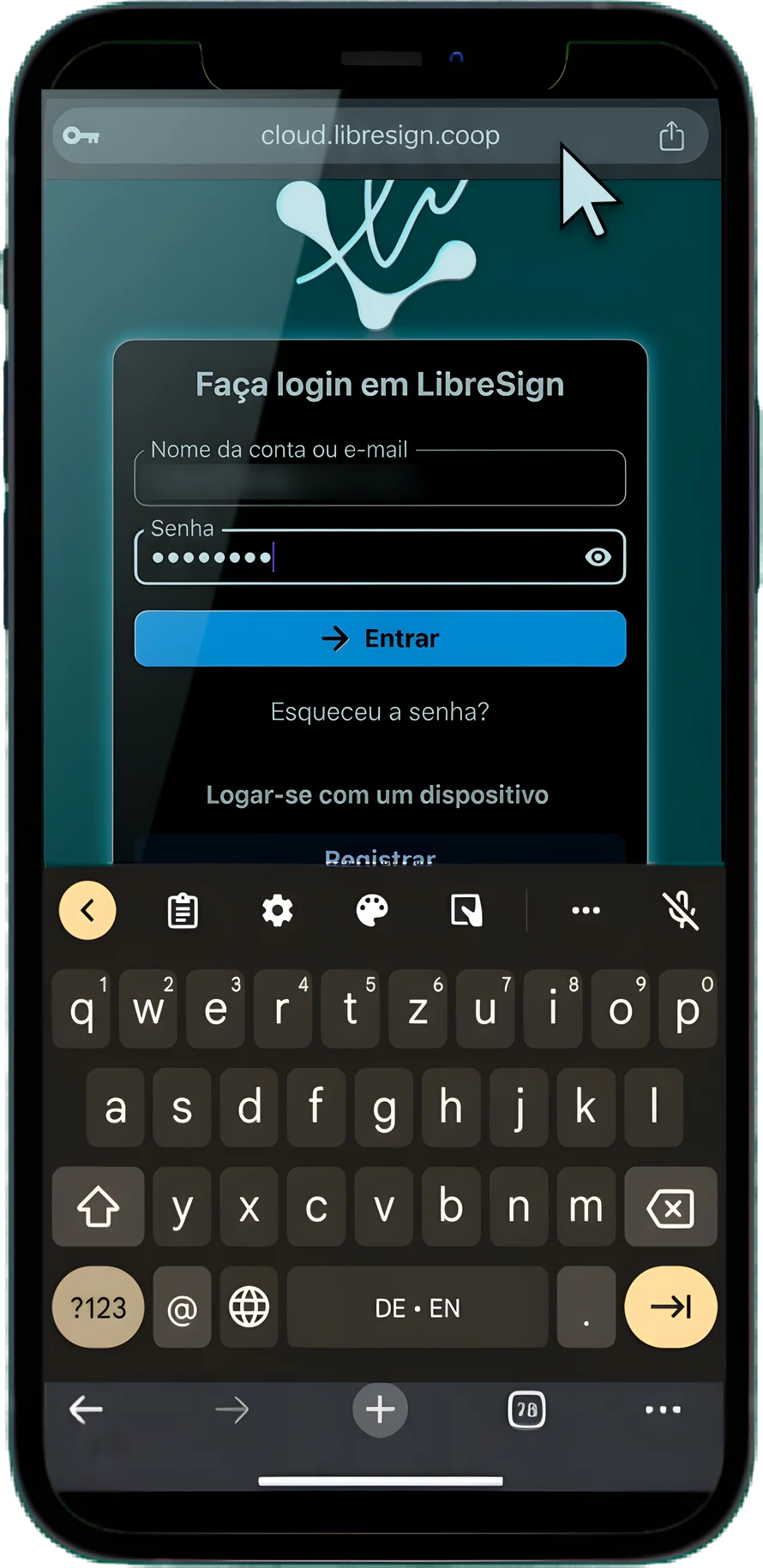 LibreSign mobile application demo